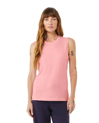 Unisex Jersey Muscle Tank - Pink