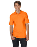 Unisex Double Piqué Polo - Safety Orange