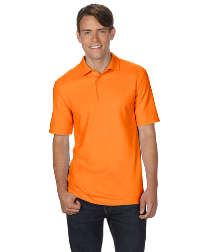Unisex Double Piqué Polo - Safety Orange