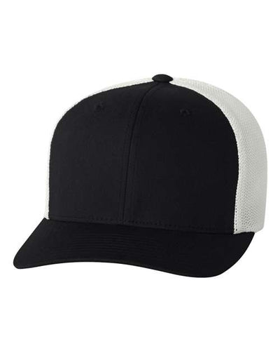 Flexfit 6511 Black/ White — front