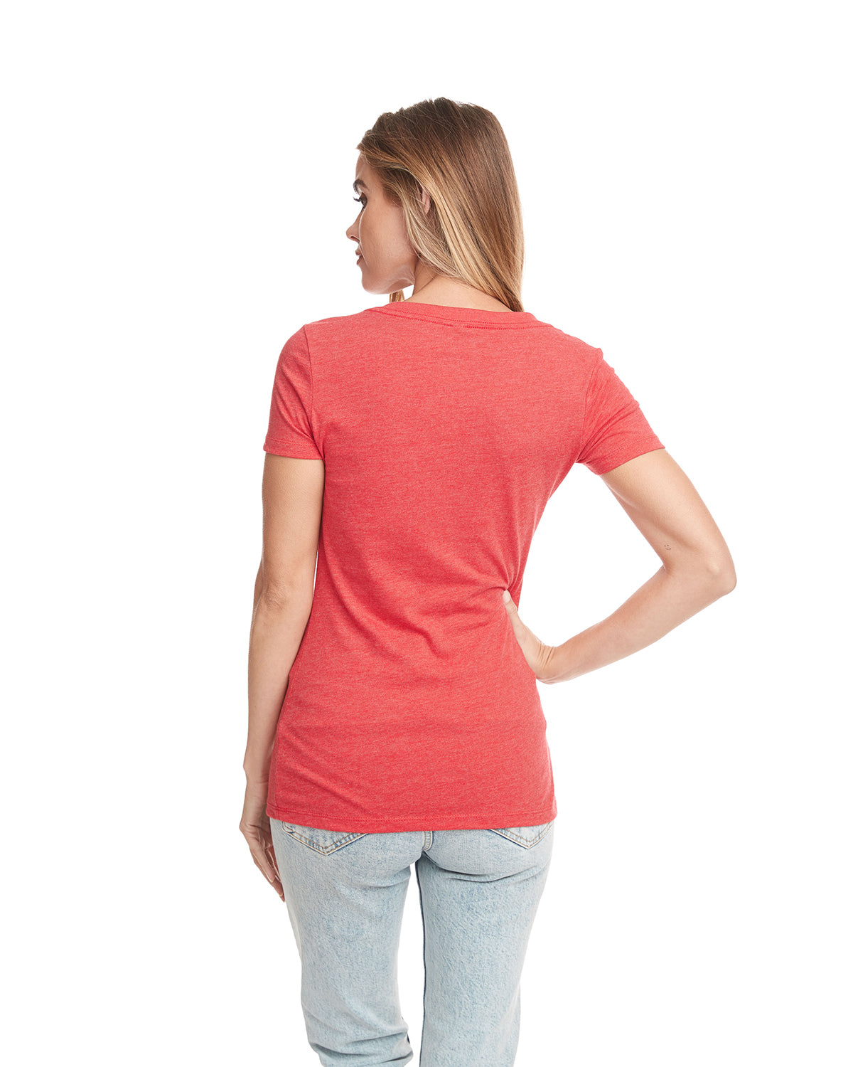 Women's CVC Deep V - Red