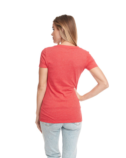 Women's CVC Deep V - Red