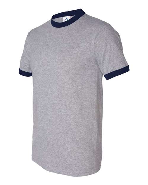 Augusta Sportswear 710 Athletic Heather/ Navy — front