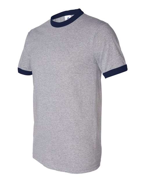 Augusta Sportswear 710 Athletic Heather/ Navy — side