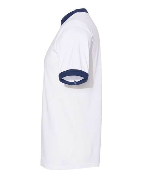 Augusta Sportswear 710 White/ Navy — direct side