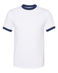 Augusta Sportswear 710 White/ Navy — front