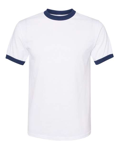 Augusta Sportswear 710 White/ Navy — front