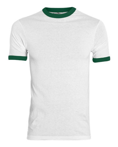 Augusta Sportswear 710 White/ Dark Green — front
