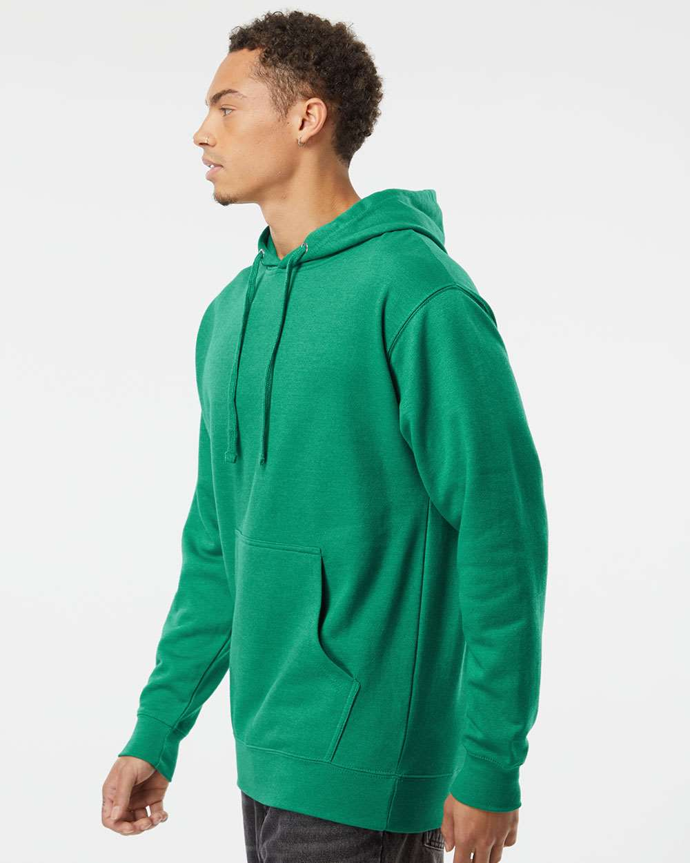 Unisex Midweight Hoodie - Kelly Green Heather
