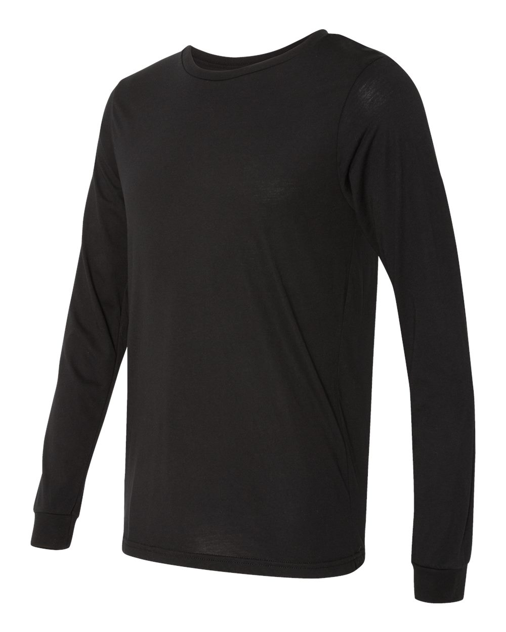 Unisex Jersey Long-Sleeve T-Shirt - Solid Black Triblend