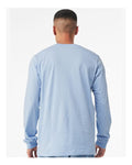 BELLA + CANVAS 3501 Baby Blue — on model back