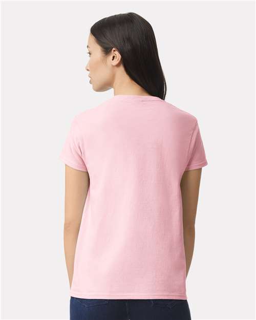 Gildan 2000L Light Pink — on model back