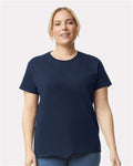 Gildan 2000L Navy — on model front