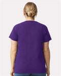Gildan 2000L Purple — on model back
