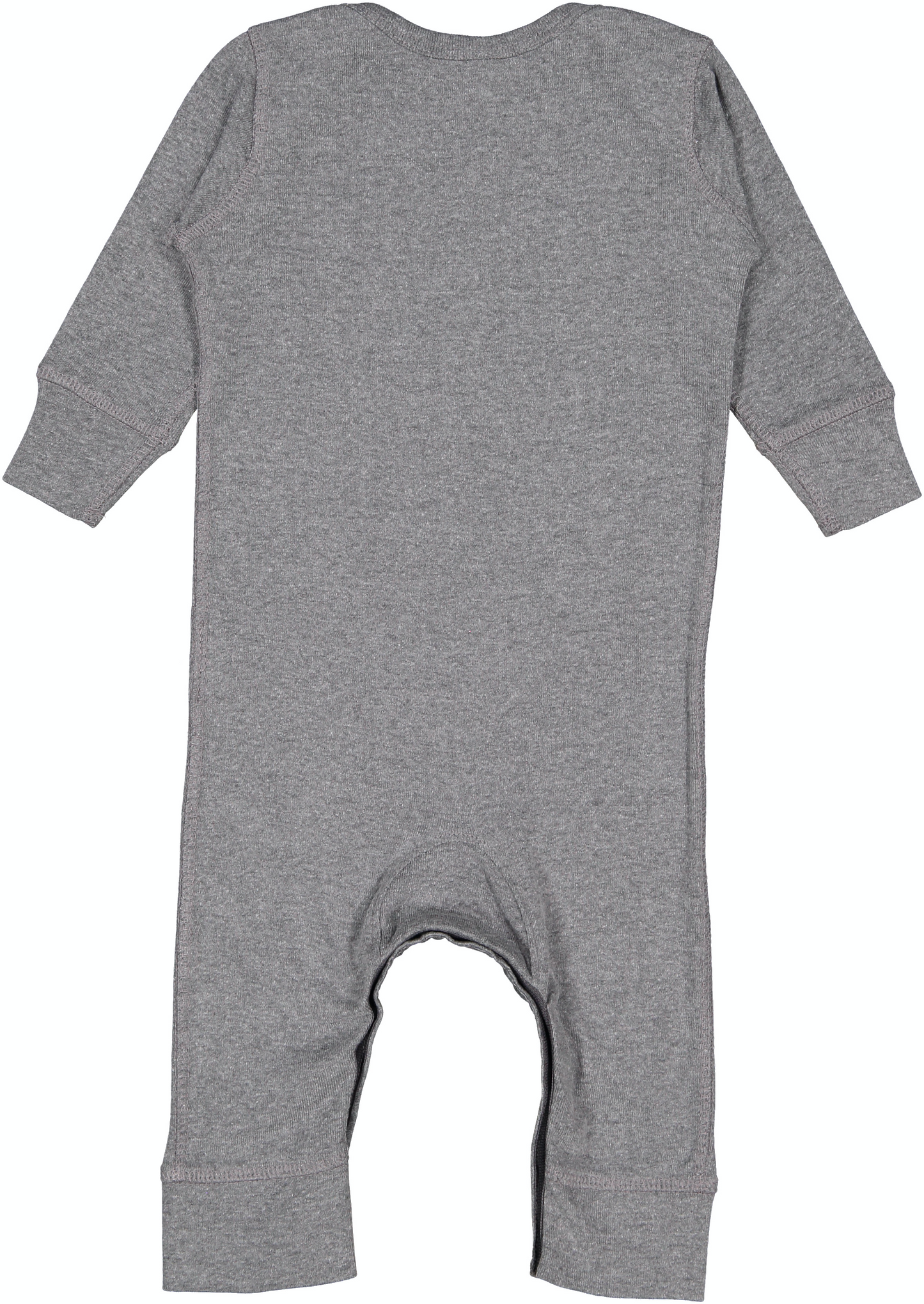 Infant Long-Sleeve Baby Rib Coverall - Granite Heather
