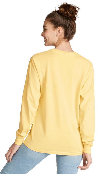 Unisex Heavyweight RS Long-Sleeve Pocket T-Shirt - Butter