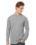Unisex Poly-Rich Long Sleeve Tee - Heather Grey