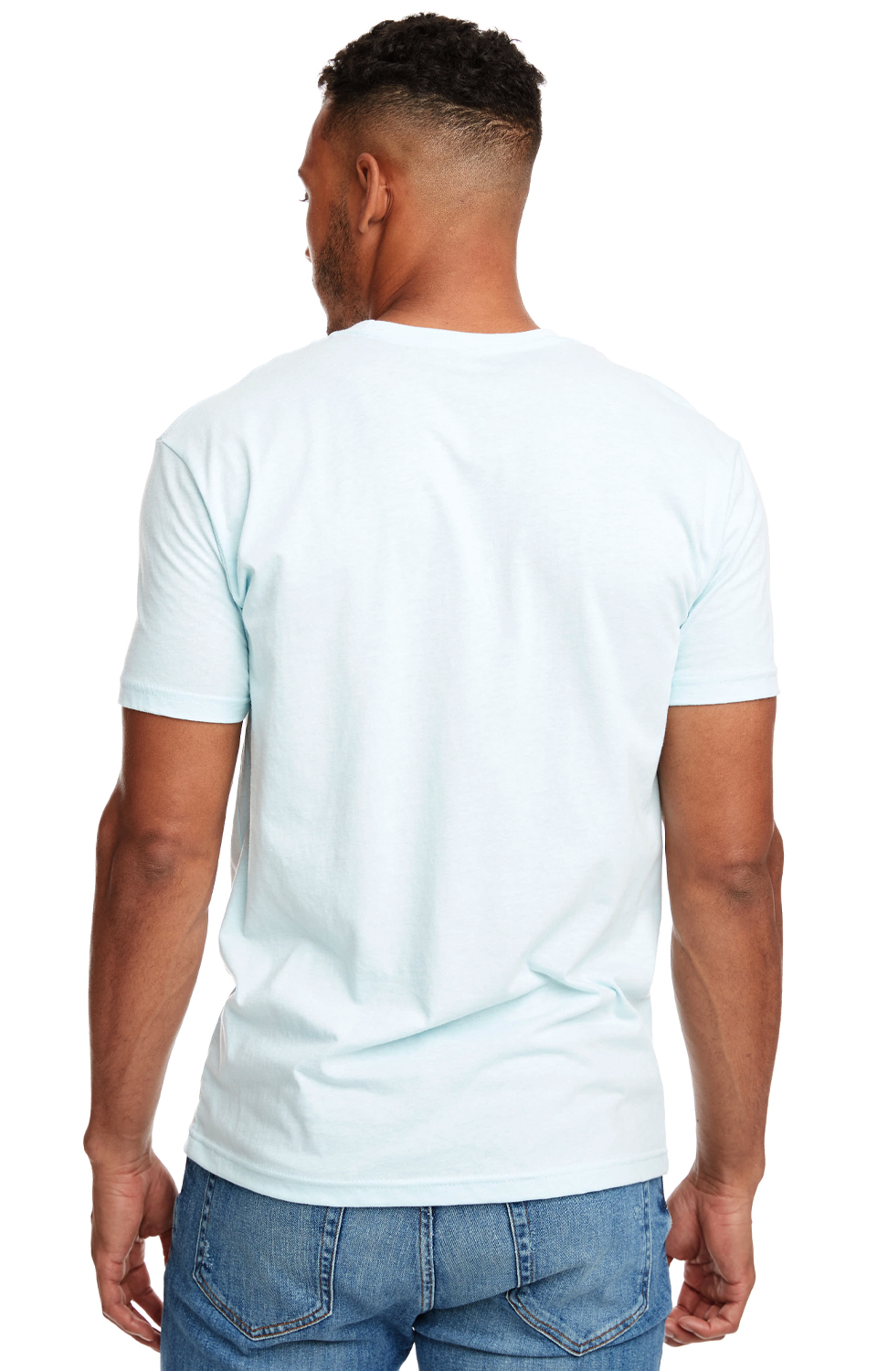 Unisex CVC Crewneck T-Shirt - Ice Blue