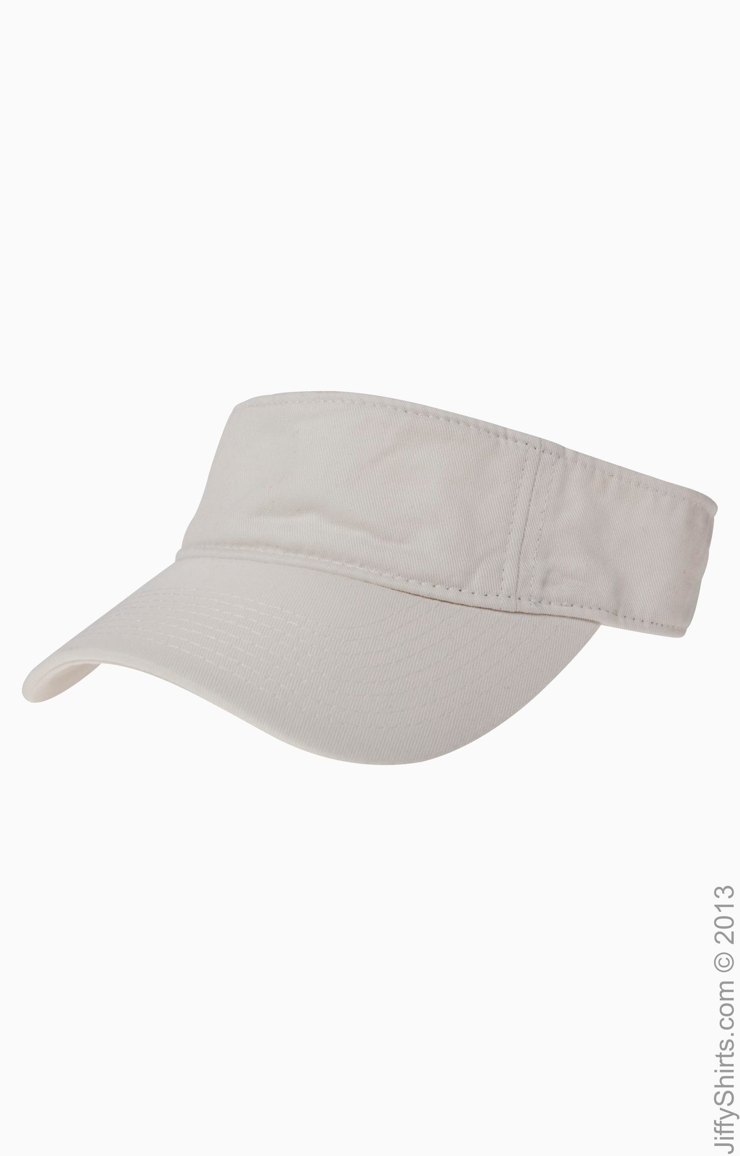Direct-Dyed Twill Visor - White