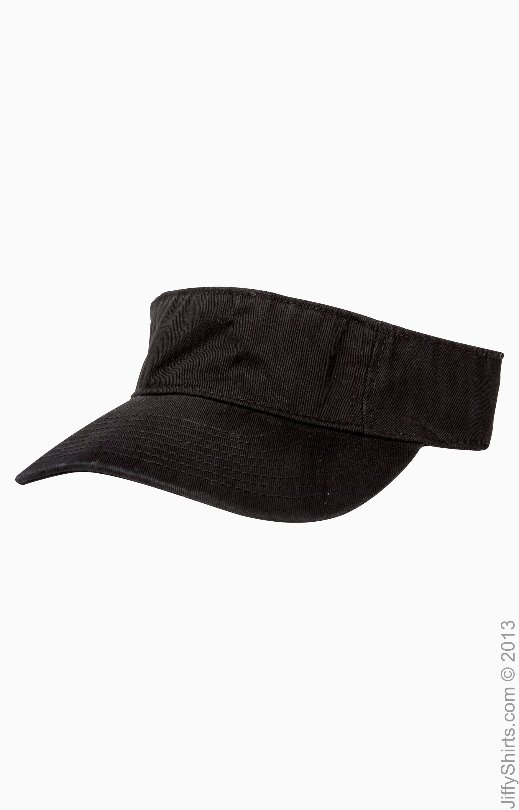 Direct-Dyed Twill Visor - Black
