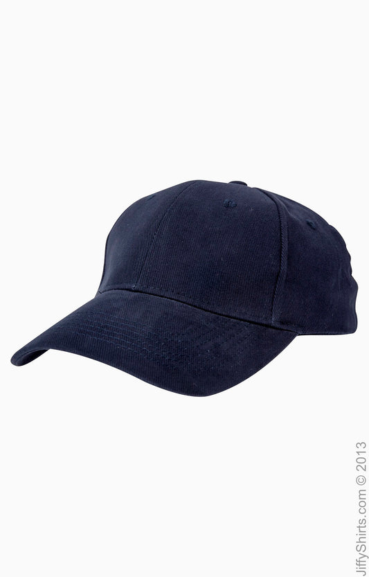 Solid Brushed Twill Cap - Navy