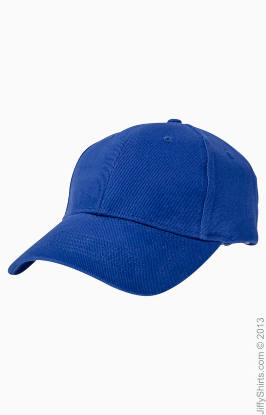 Solid Brushed Twill Cap - Royal