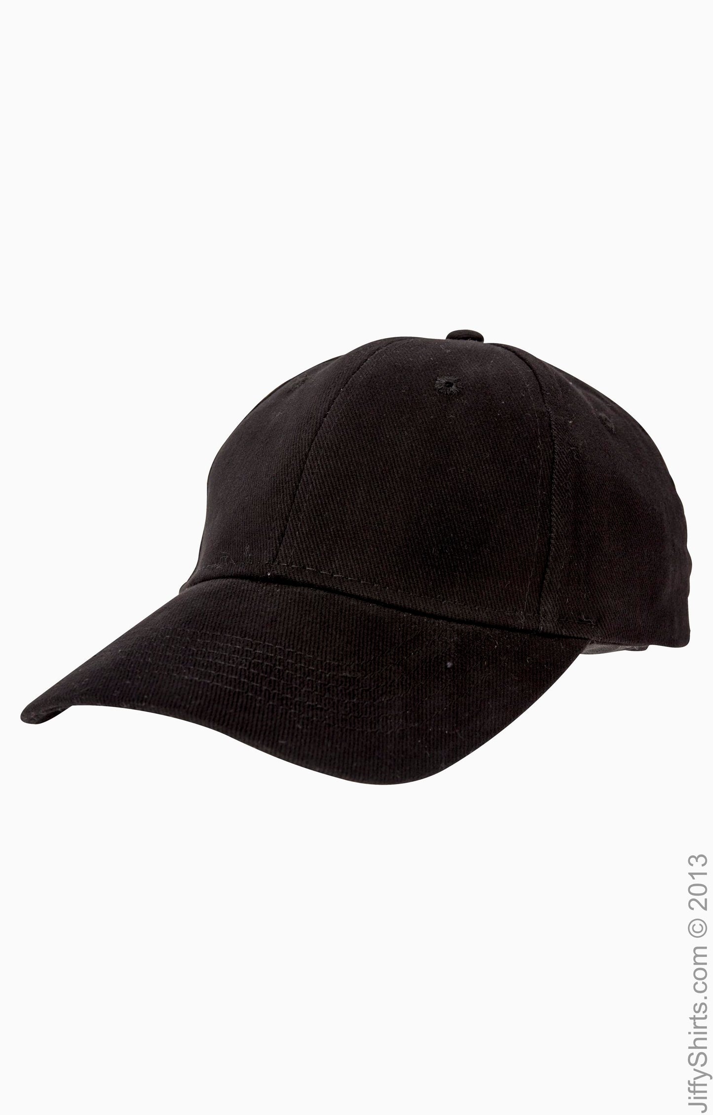 Solid Brushed Twill Cap - Black