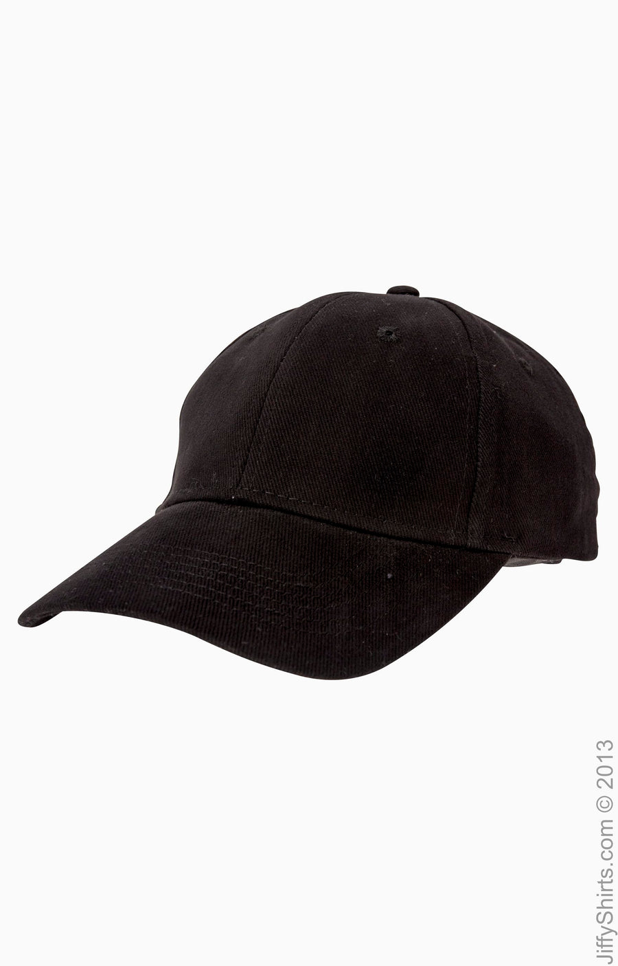 Solid Brushed Twill Cap - Black