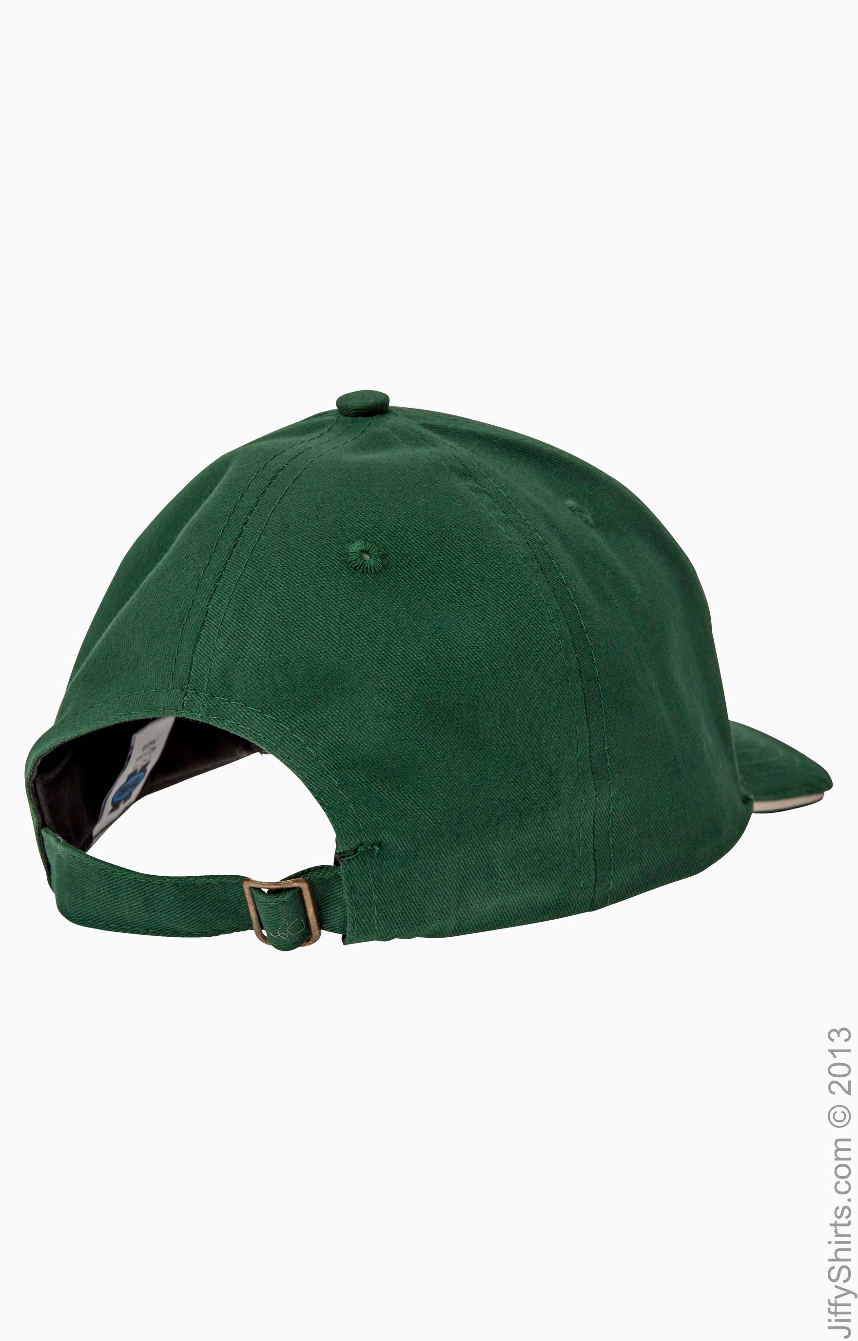 6-Panel Twill Sandwich Baseball Cap - Forest / Stone