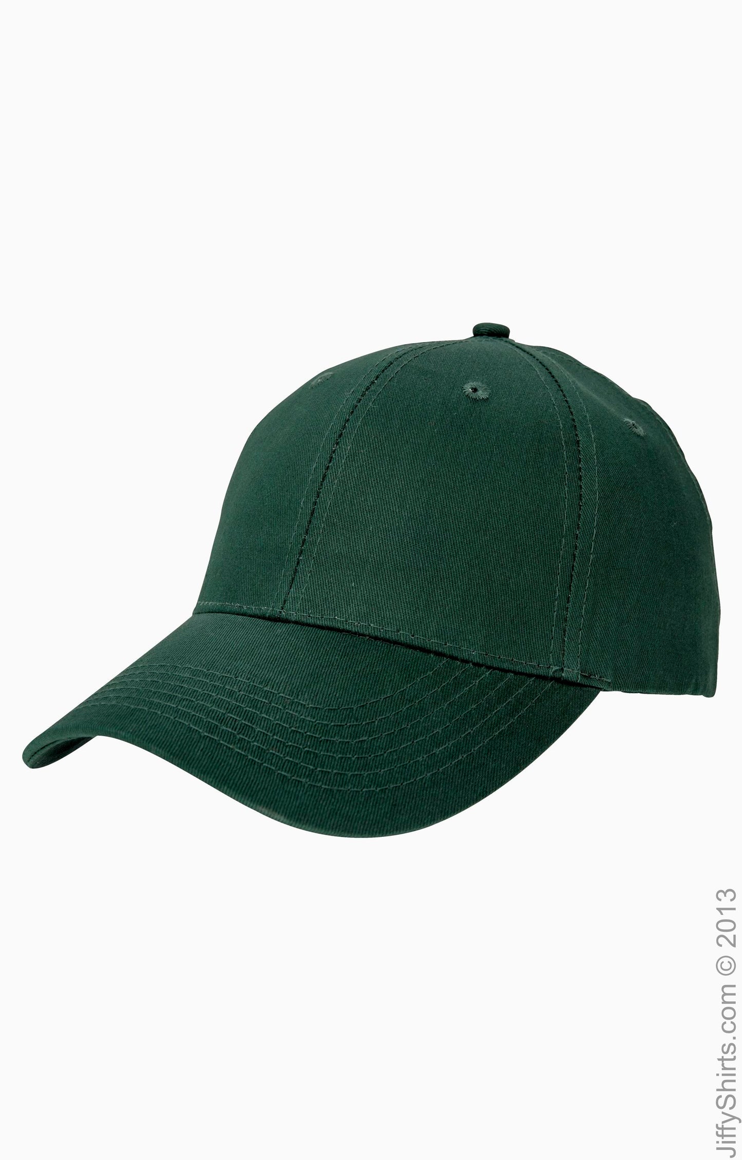 6-Panel Structured Twill Cap - Hunter