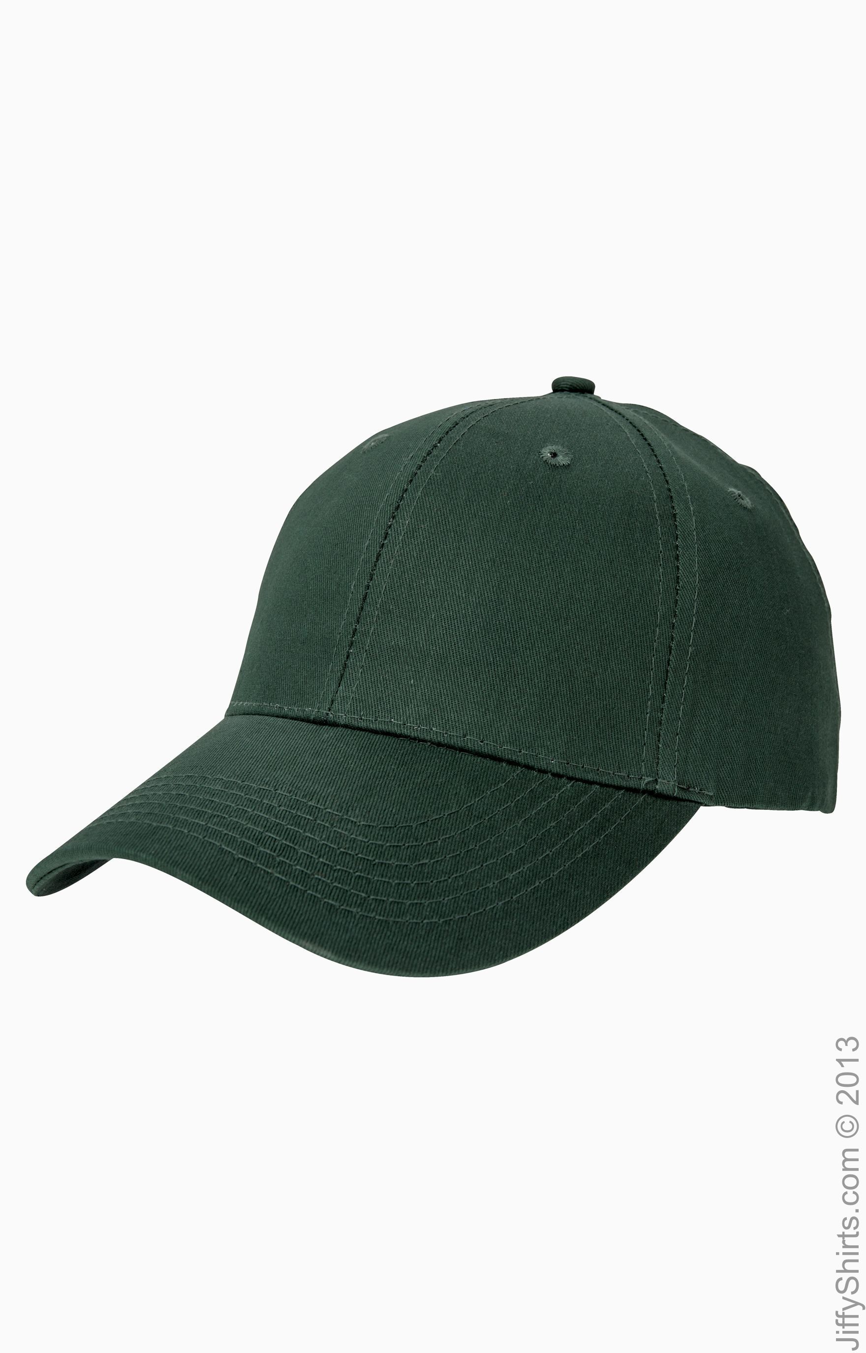 6-Panel Structured Twill Cap - Hunter