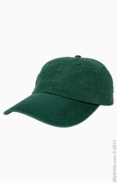 6-Panel Washed Twill Low-Profile Cap - Dark Green