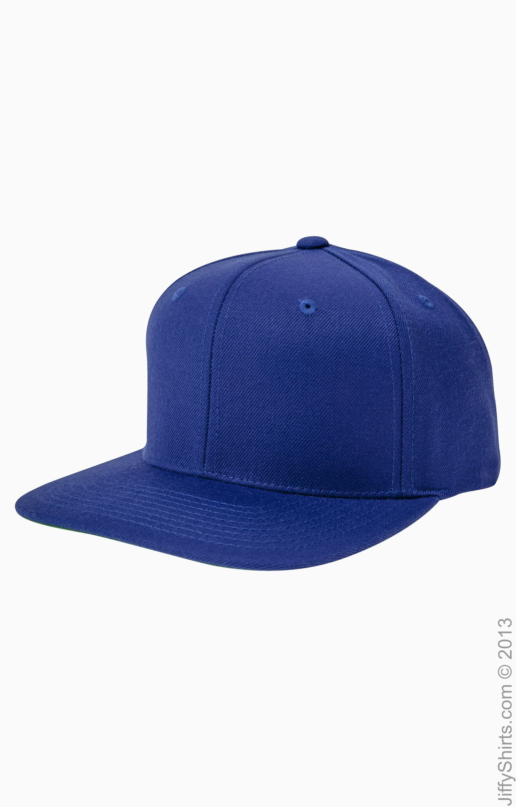 Unisex 6-Panel Structured Flat Visor Classic Snapback - Royal