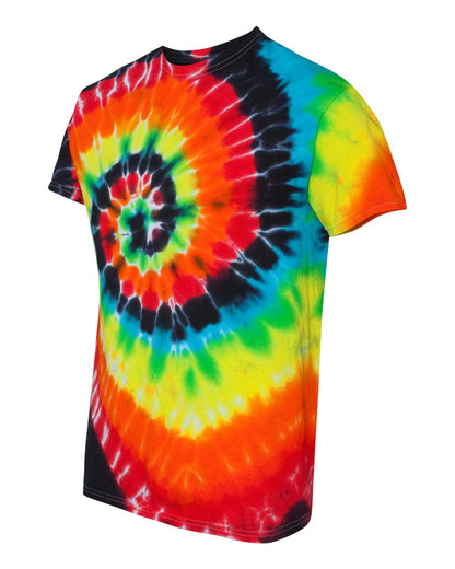 Unisex Multi-Color Spiral Short Sleeve T-Shirt - Illusion