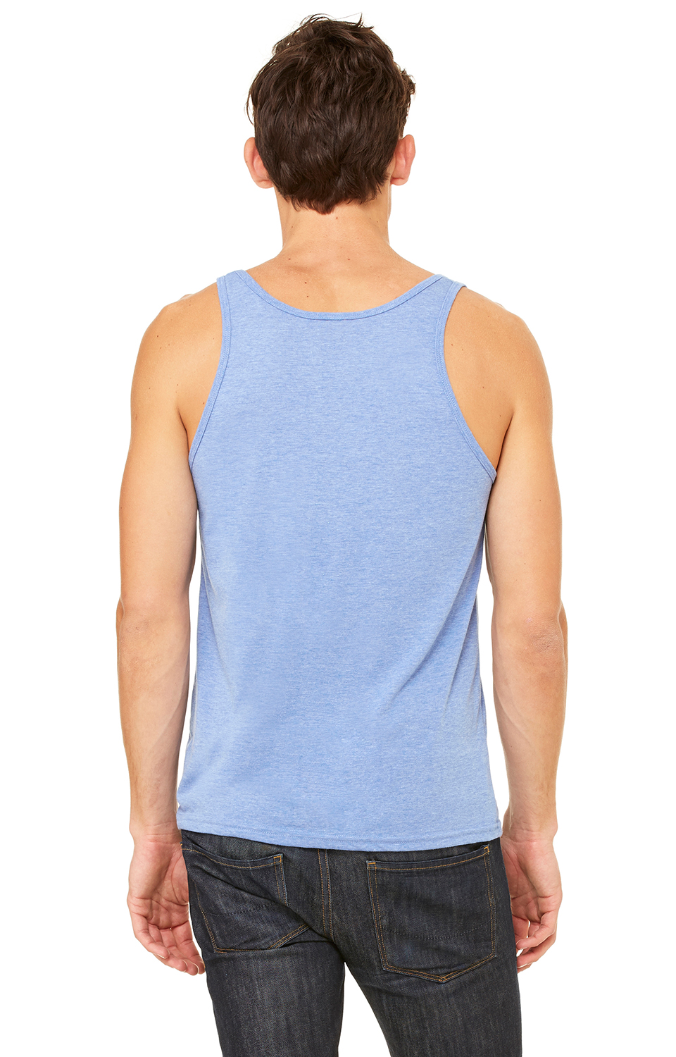 Unisex Triblend Tank - Blue Triblend