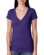 Next Level 6740 - Women's Triblend Deep V - Purple Rush