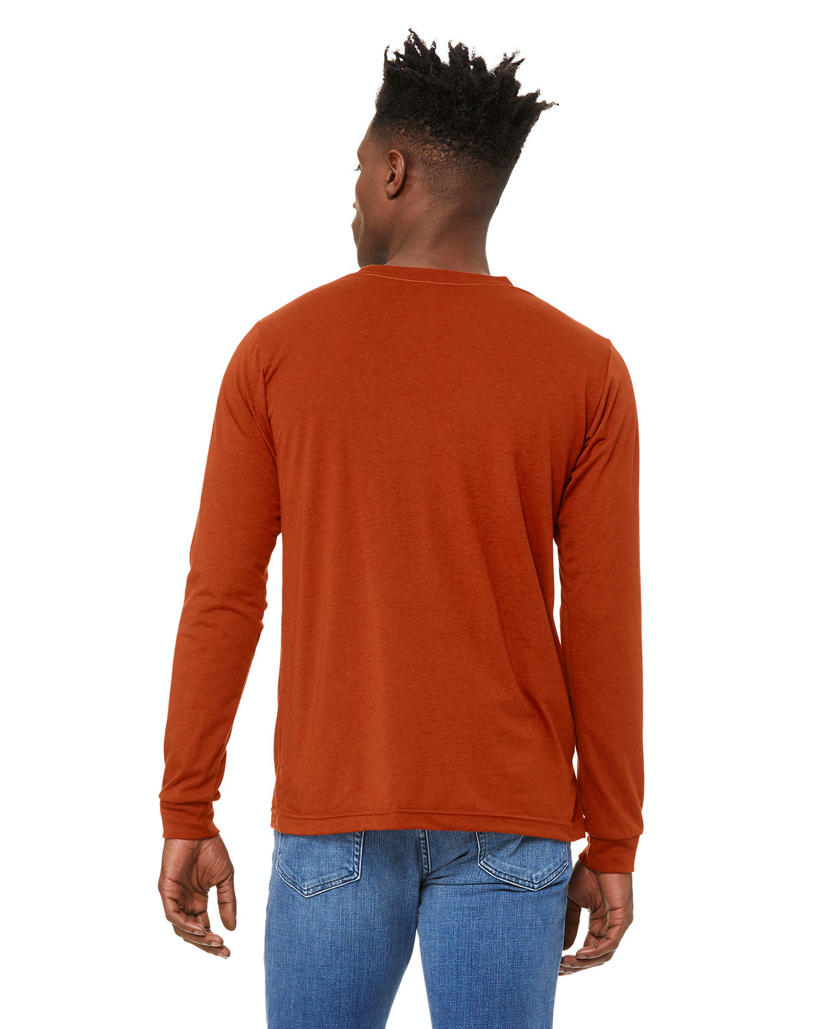 Unisex Jersey Long-Sleeve T-Shirt - Brick Triblend