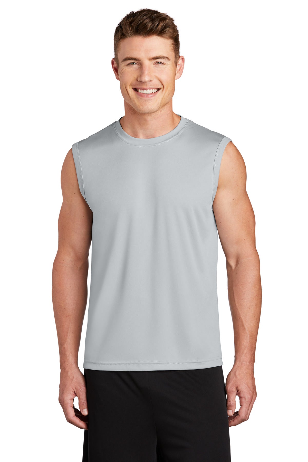 Men's Sleeveless PosiCharge Competitor Tee - Silver