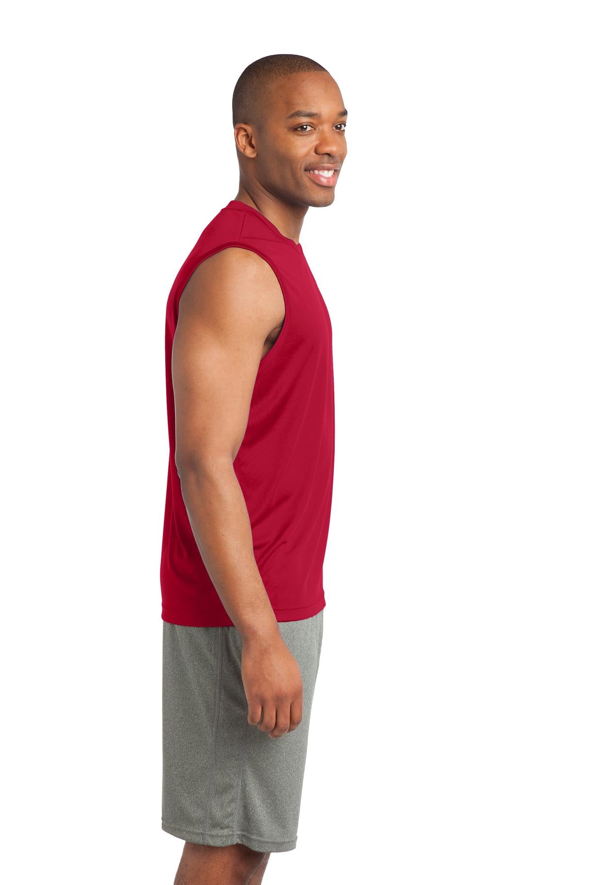 Men's Sleeveless PosiCharge Competitor Tee - True Red