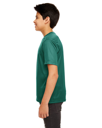 Youth Cool & Dry Sport Performance Interlock T-Shirt - Forest Green