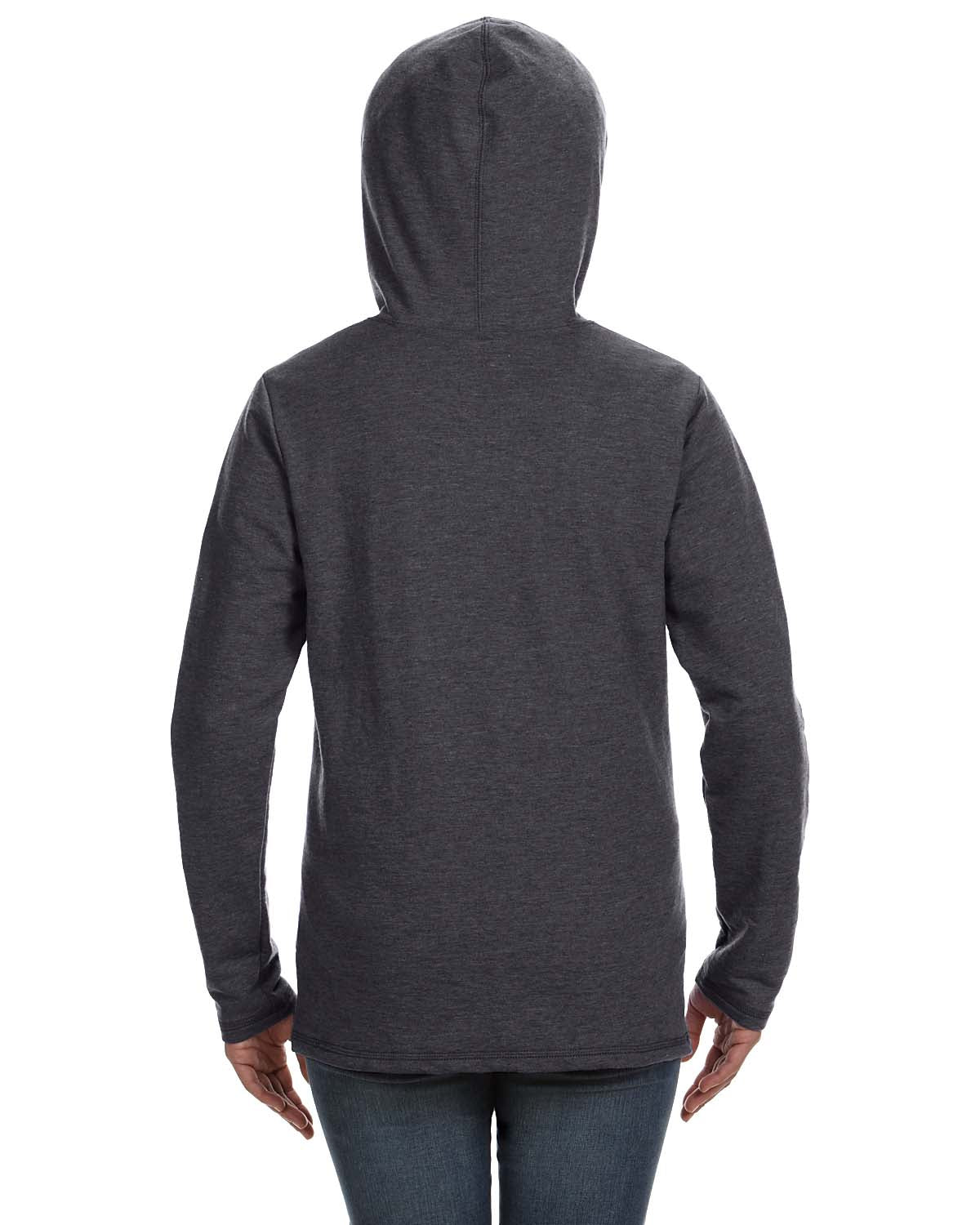Women's Hooded French Terry - Heather Dark Gray