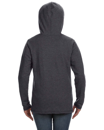 Women's Hooded French Terry - Heather Dark Gray