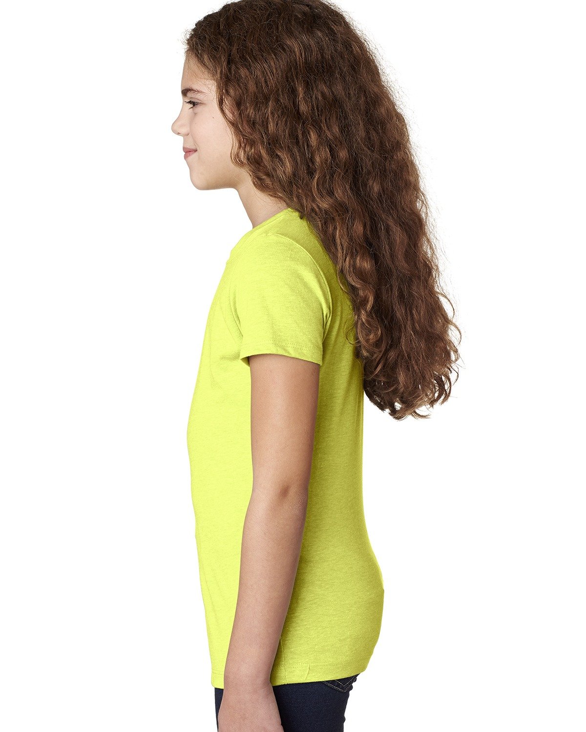 Girl's Youth Princess CVC T-Shirt - Neon Yellow