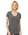 Women's Poly-Rich V-Neck - Heather Charcoal