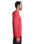 Unisex Performance®  Hooded T-Shirt - Heather Sport Scarlet Red