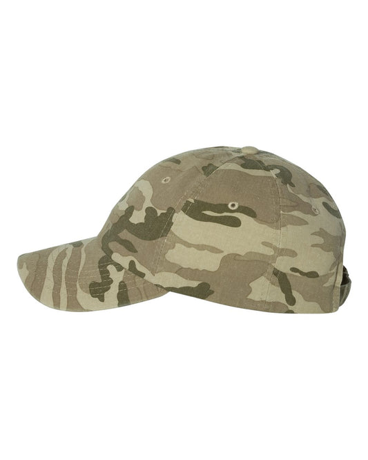 Unisex Bio-Washed Classic Dad’s Cap - Tan Camo