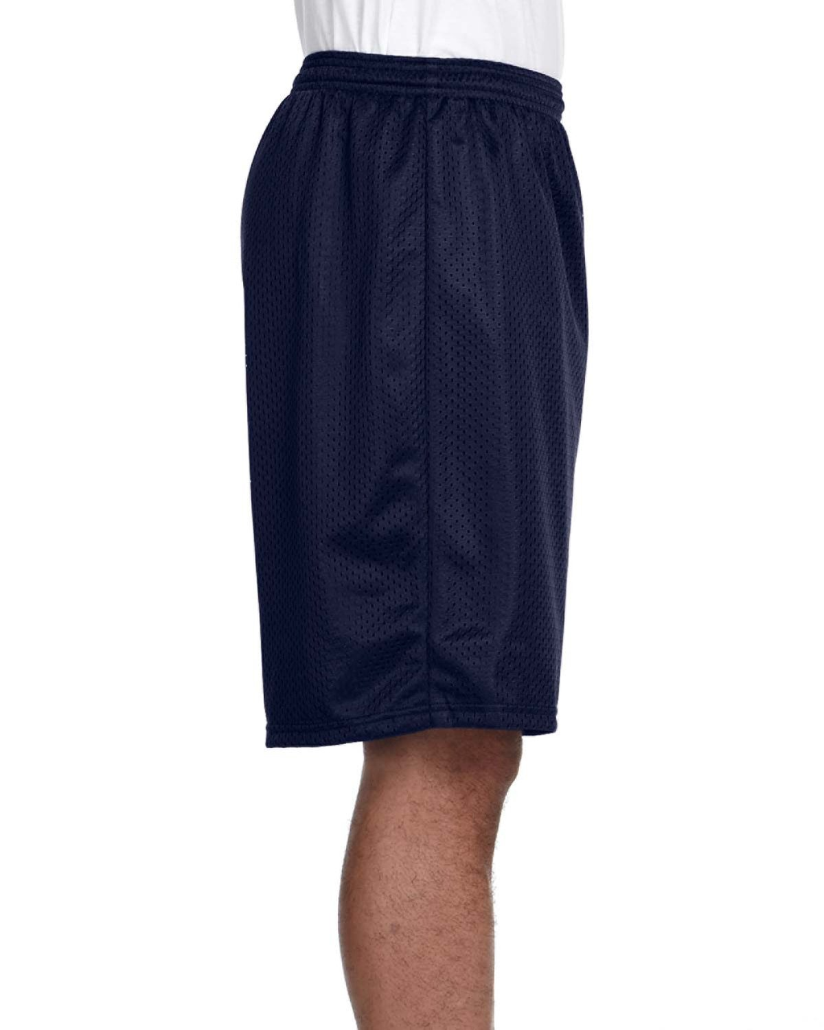 Unisex Nine Inch Inseam Mesh Short - Navy