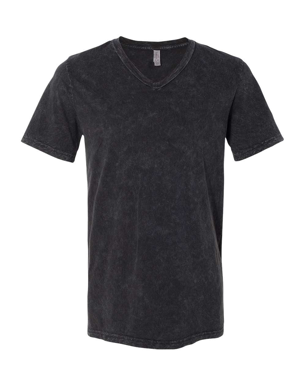 Unisex Jersey Short-Sleeve V-Neck T-Shirt - Black Mineral Wash