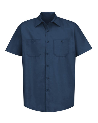 Industrial Short Sleeve Work Shirt - Navy