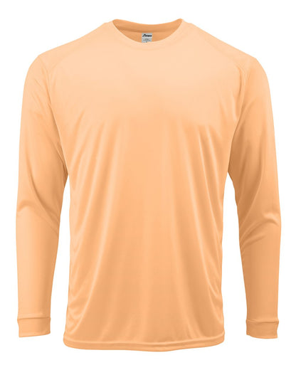 Unisex Long Sleeve Performance Tee - Coral